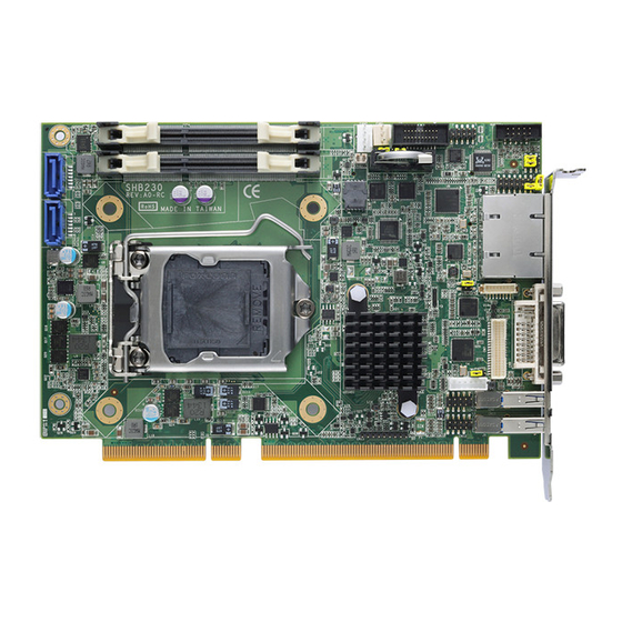AXIOMTEK SHB230 Quick Installation Manual