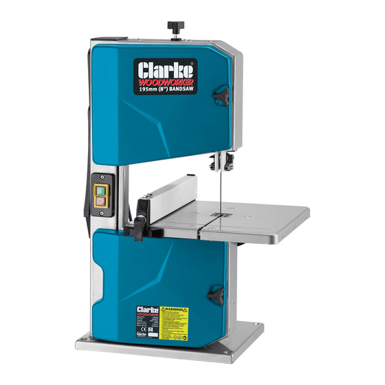 Clarke WOODWORKER CBS205 Operation & Maintenance Instructions Manual