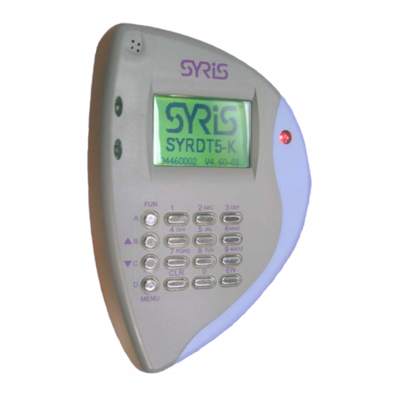 Syris SYRDT5-B Quick Start Manual