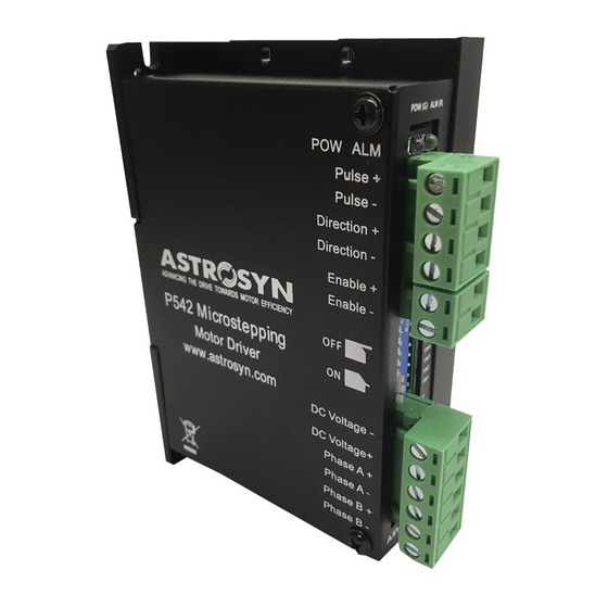 Astrosyn P542A User Manual