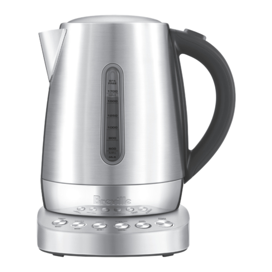 Breville the MultiTemp Kettle Instruction Book