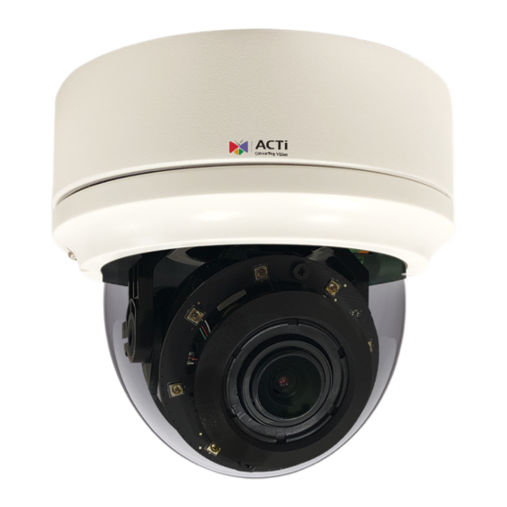 ACTi A826 Quick Installation Manual