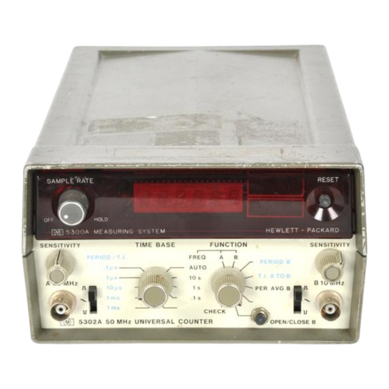 HP 5300A Operating And Service Manual