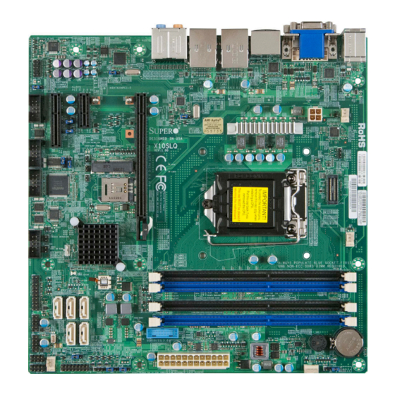 Supero X10SLQ User Manual