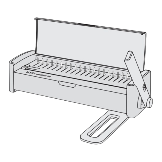 LEITZ comBIND 100 Operating Instructions Manual