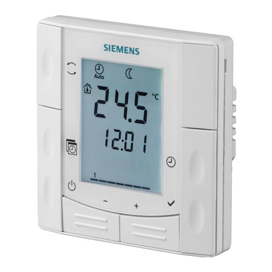 Siemens RDE410/EH Manuals