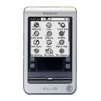 Sony CLIE World Alarm Clock Operating Instructions Manual
