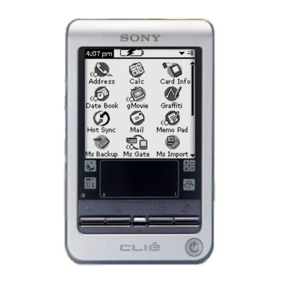 Sony CLIE World Alarm Clock Manuals