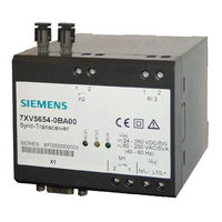 Siemens 7XV5654-0BA00 Directions For Use Manual