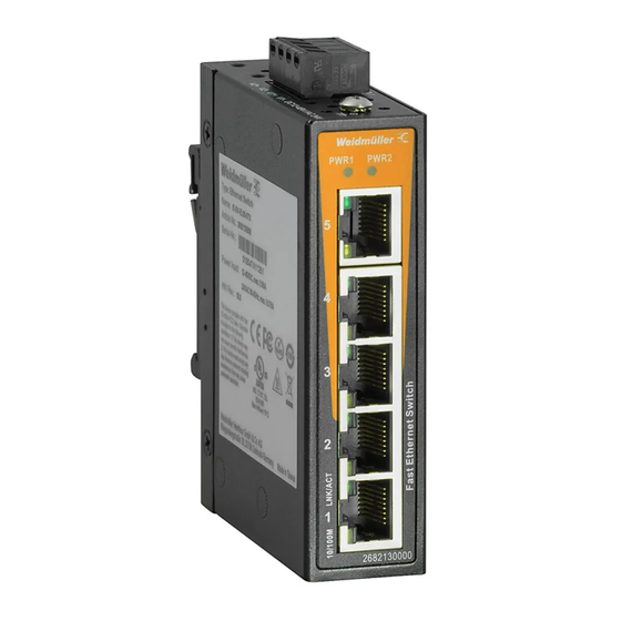 Weidmüller IE-SW-EL05-5TX Hardware Installation Manual