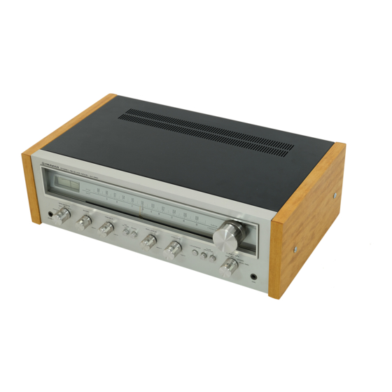 Pioneer SX-550 Service Manual