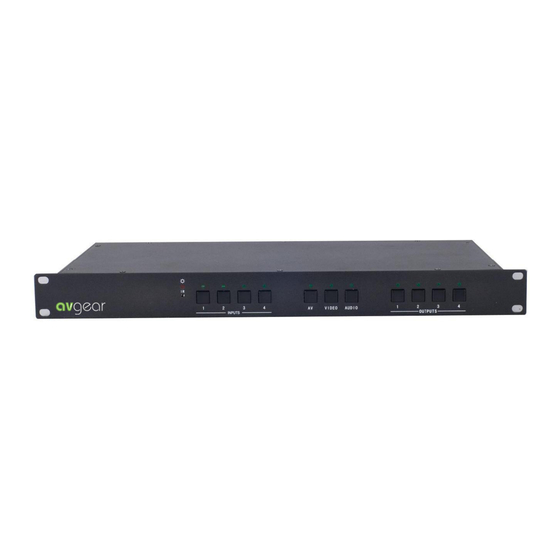 AVGear MHD44 User Manual