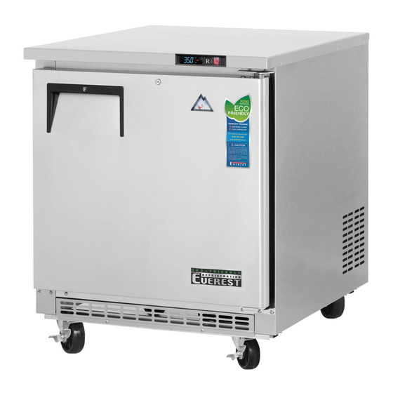 EVEREST REFRIGERATION ETBR1 Owner's Manual