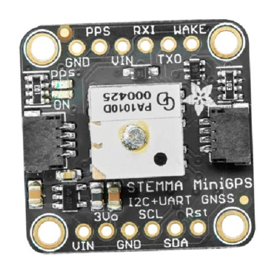 adafruit learning system PA1010D Manuals