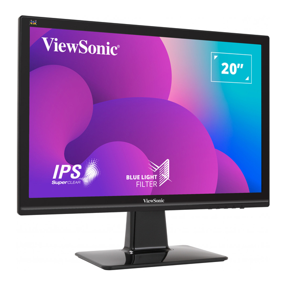 ViewSonic VX2039-SAW-1 User Manual