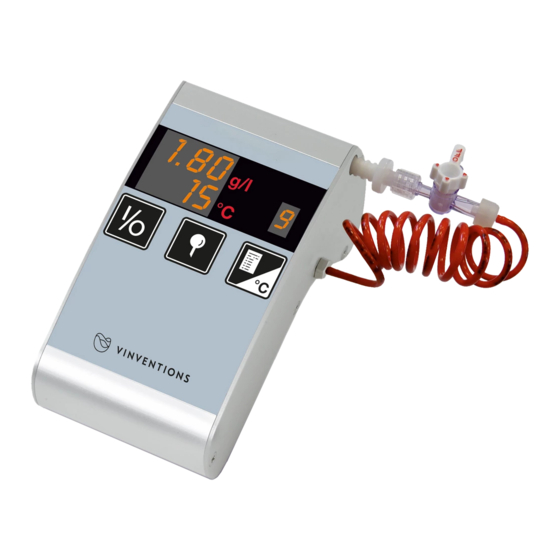 VINVENTIONS Wine Quality Solutions NOMASense CO2 P2000 Quick Manual