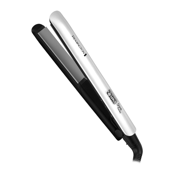 Remington Shine Therapy Straightener Manual
