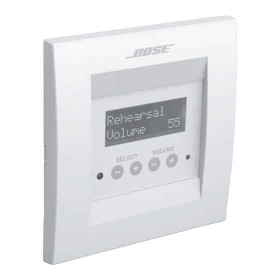 Bose ControlSpace CC-16 Safety Instructions & Install Manual