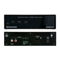 Crestron MP-AMP40-100V Operations & Installation Manual