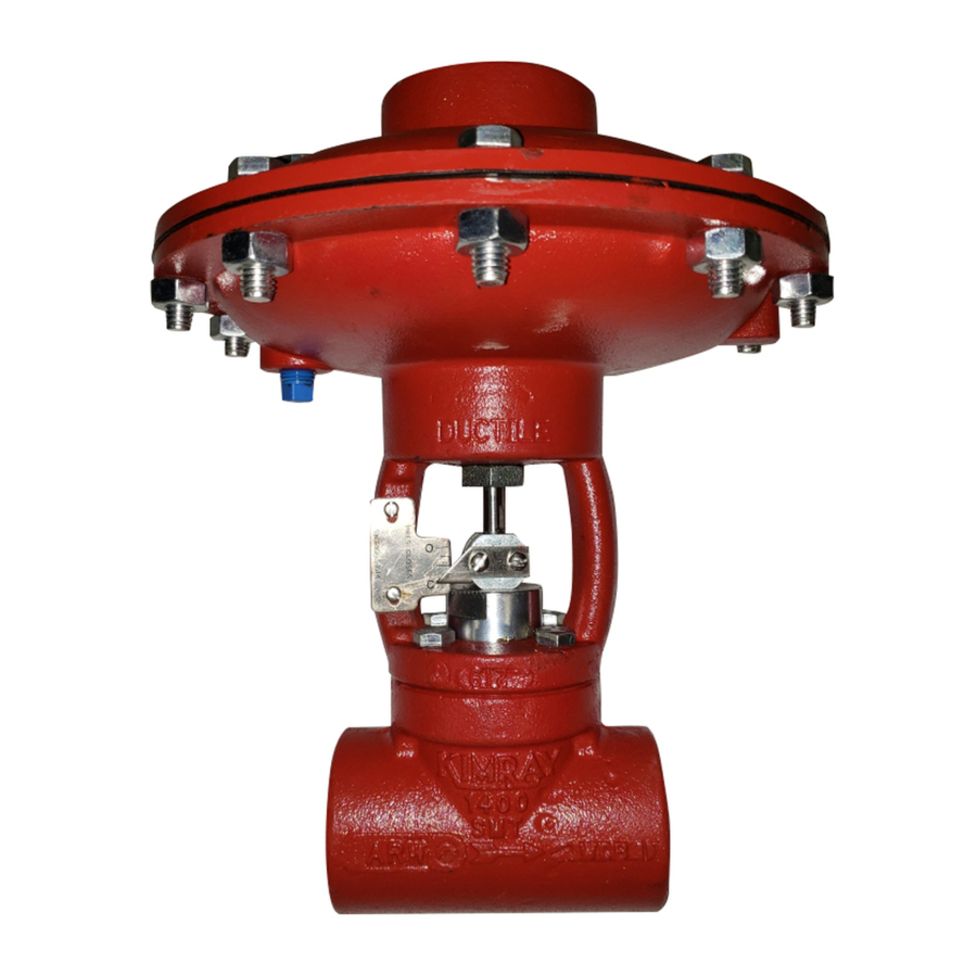 Kimray HPCV Installation, Operation, Maintenance Manual