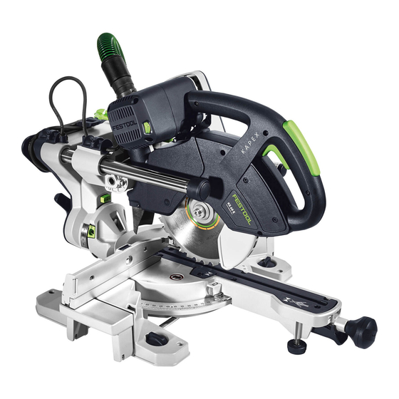 Festool KAPEX KS 60 E Original Instructions Manual