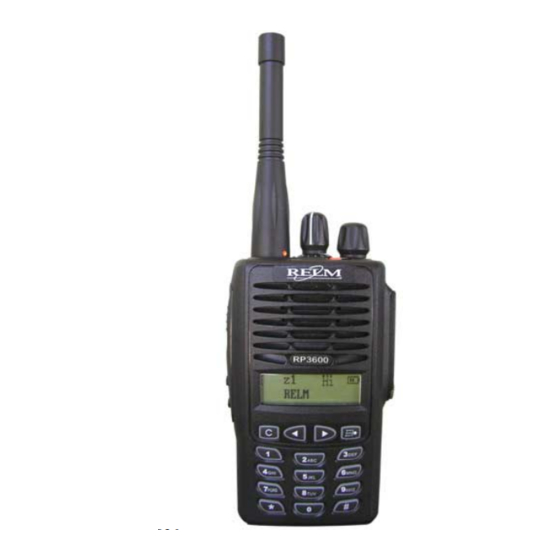 RELM RP3600 Series Radio Communication Manuals