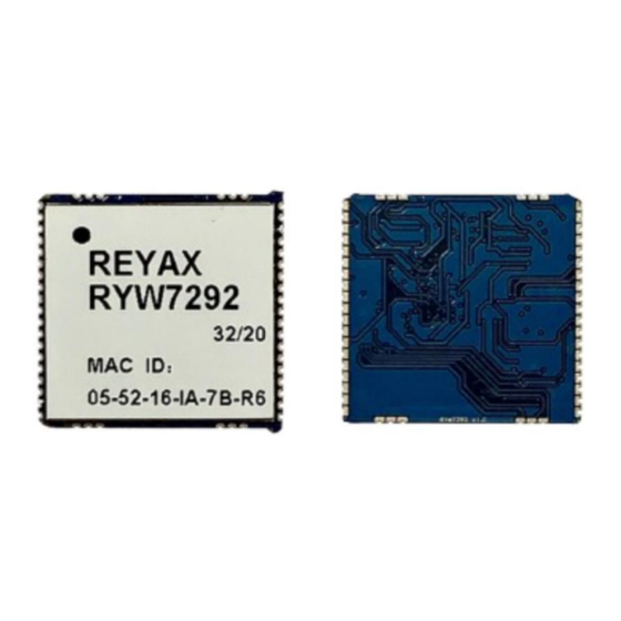 Reyax RYW729x Raspberry EVB User Manual