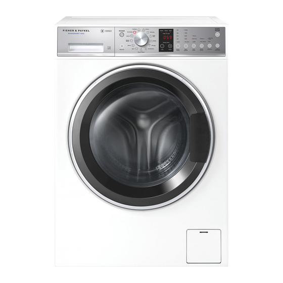 Fisher & Paykel WH1160P3 Installation Manual/User Manual