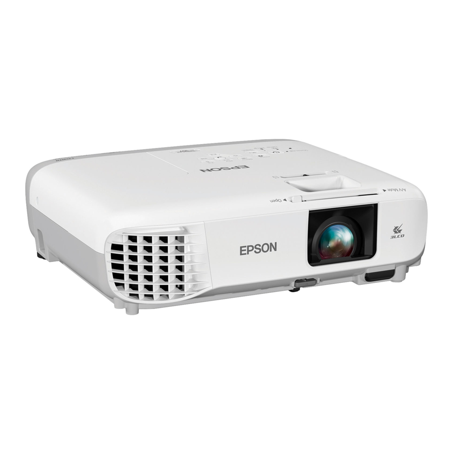 Epson PowerLite 107, 108, 109W, 970, 980W, 990U - Multimedia Projector Quick Setup Guide