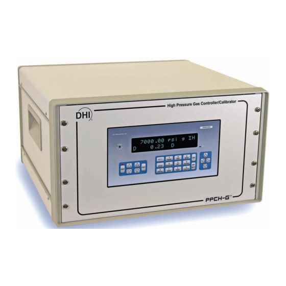 DH Instruments PPCH-G Operation And Maintenance Manual