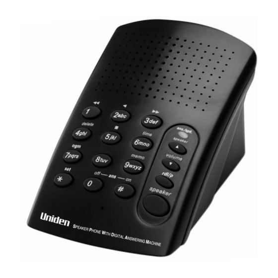 Uniden DA071 User Manual