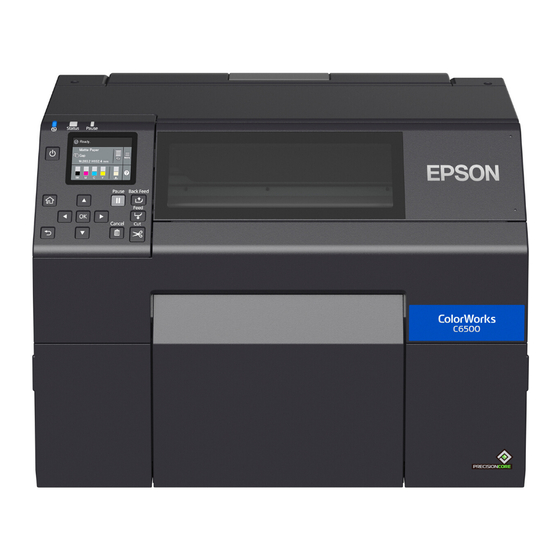 Epson ColorWorks CW-C6500 Series Manuals
