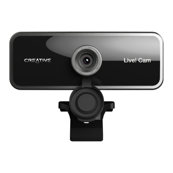 Creative LIVE! CAM Sync 1080p Quick Start Manual