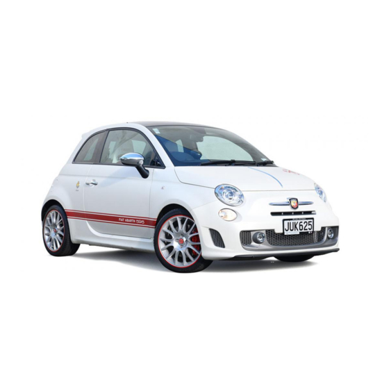Abarth 595 2015 Vehicle Instruction Card