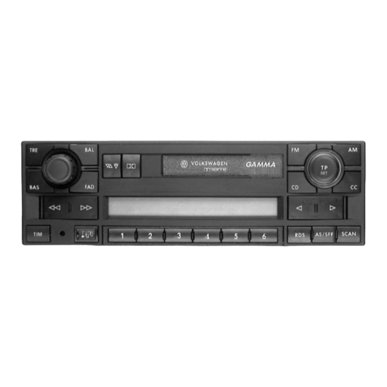 Blaupunkt VW Beta Service Manual