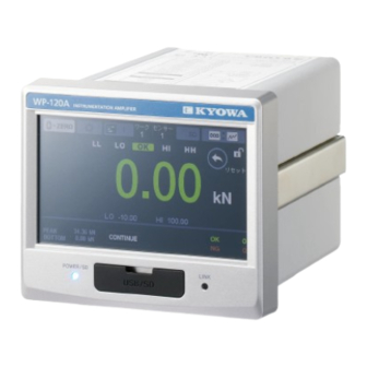 KYOWA WP-120A Getting Started Manual
