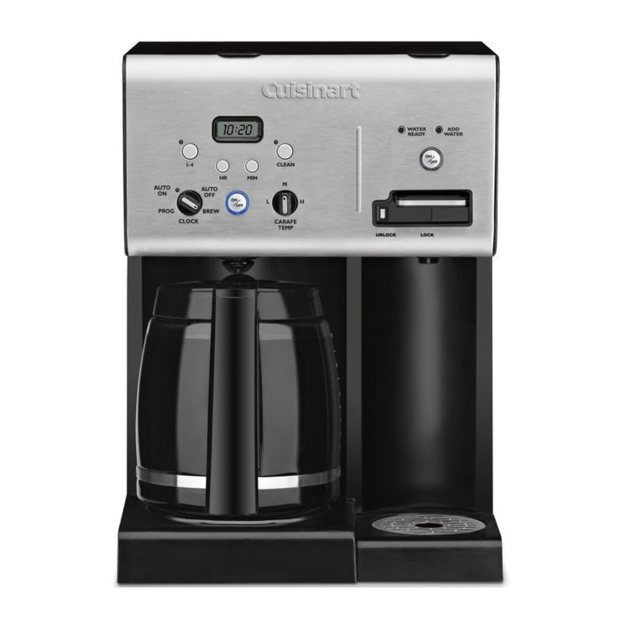 Cuisinart Coffee Plus CHW-12 Manual