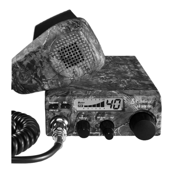 Cobra 19 DX IV CAMO Owner's Manual