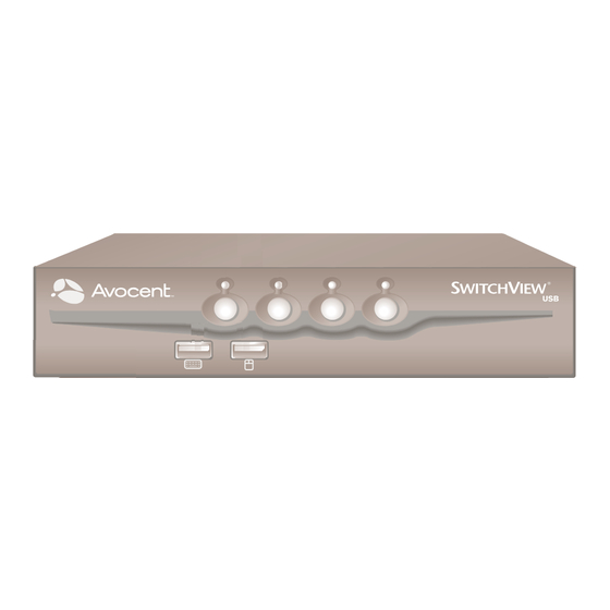Avocent SwitchView USB Quick Installation Manual