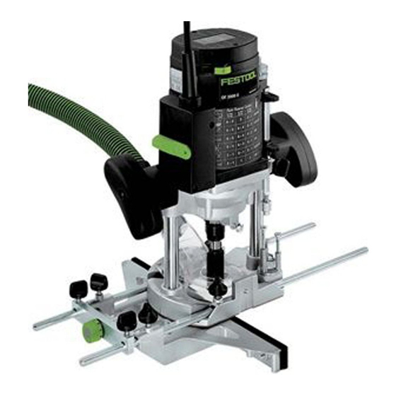 Festool OF 1010 Assembly Instructions Manual