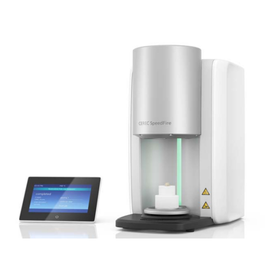 Dentsply Sirona CEREC SpeedFire Operating Instructions Manual