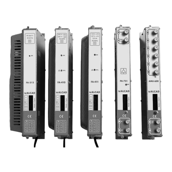 Alcad AMU-600 Quick Start Manual
