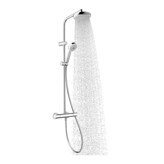 Hans Grohe MyClub Showerpipe 180 1jet EcoSmart 26738400 Instructions For Use/Assembly Instructions