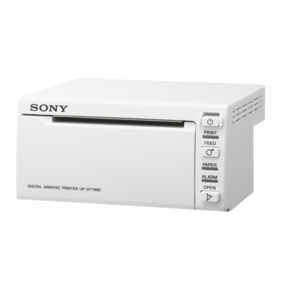 Sony UP-D711MD Manual