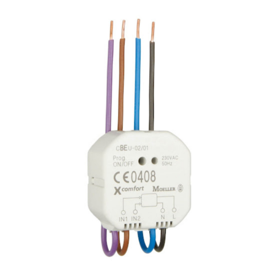 Eaton xComfort CBEU-02/01 Assembly Instructions