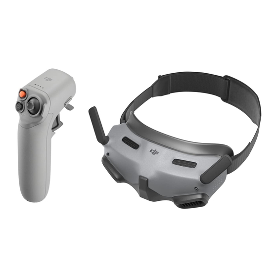dji GOGGLES 2 MOTION COMBO Quick Start Manual