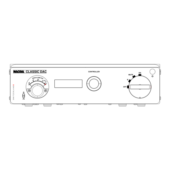 Nagra CLASSIC DAC II User Manual