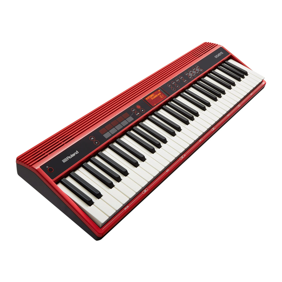 Roland GO:KEYS - Digital Piano Manual