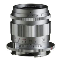 Voigtlander APO-LANTHAR 50mm F3.5 Type II VM Instruction Manual