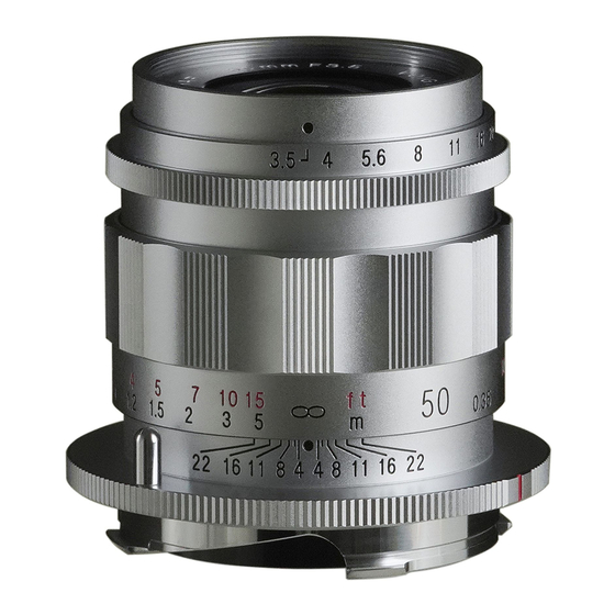VOIGTLANDER APO-LANTHAR 50mm F3.5 Type II VM Instruction Manual